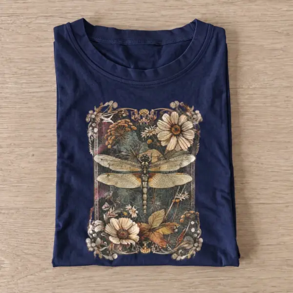 Botanical dragonfly t shirt navy20botanical dragonfly.webp