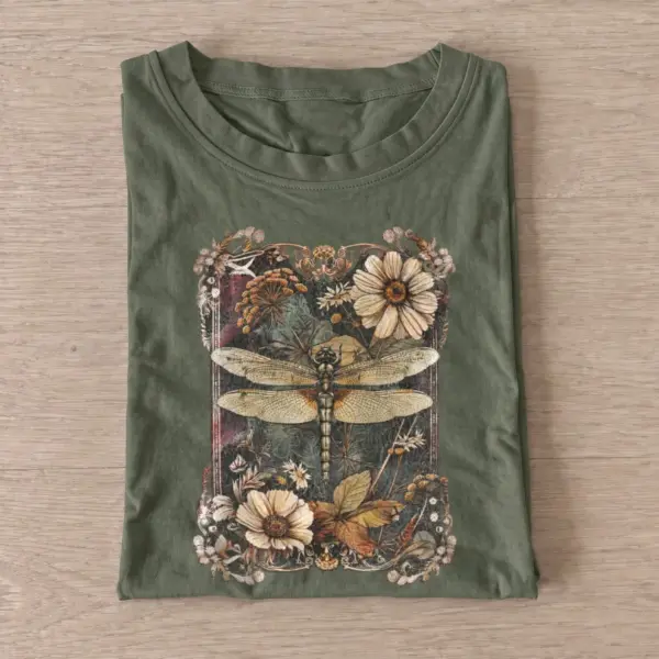 Botanical dragonfly t shirt olive20botanical dragonfly.webp