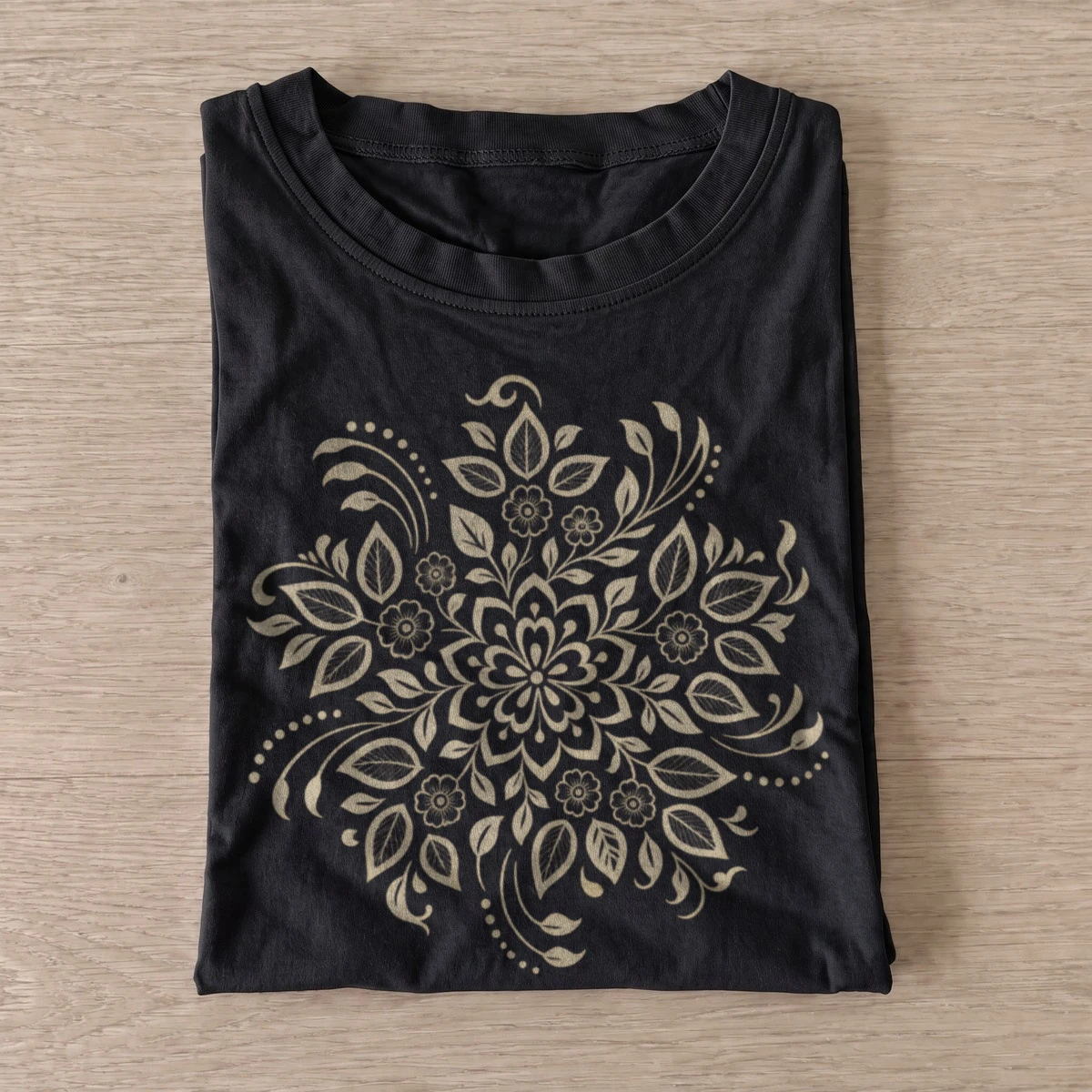 Botanical floral mandala t shirt black20botanical mandala.webp
