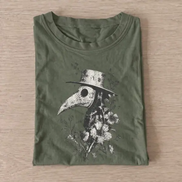 Botanical plague doctor t shirt olive20botanical plague doctor.webp