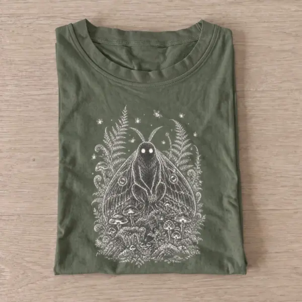 Botanical shadow ghost t shirt olive20botanical shadow ghost.webp