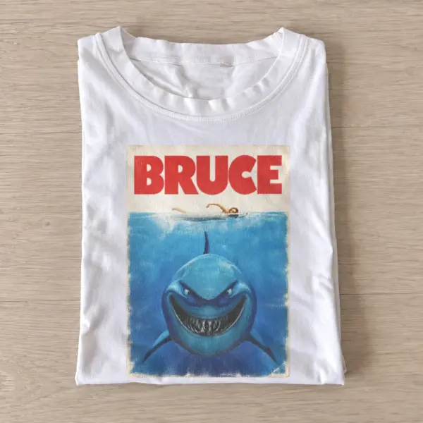 Bruce grinning shark graphic t shirt white20grinning shark.webp