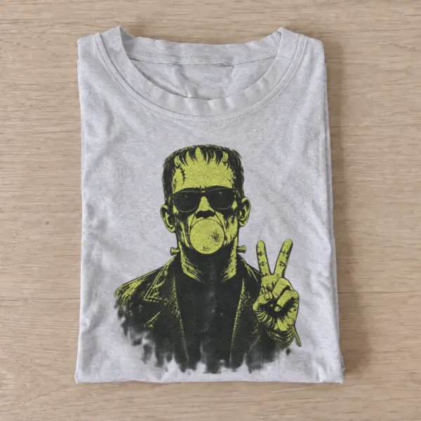 Bubblegum frankenstein peace sign t shirt gray20bubblegum monster.webp