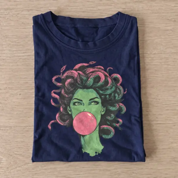 Bubblegum medusa graphic t shirt navy20bubblegum medusa.webp