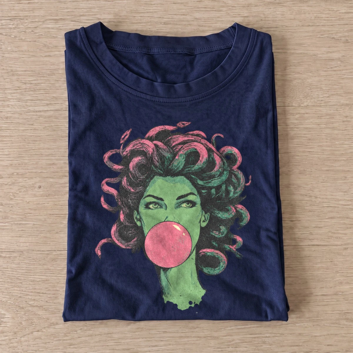 Bubblegum medusa graphic t shirt navy20bubblegum medusa.webp