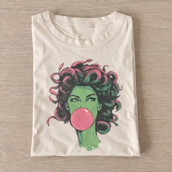 Bubblegum medusa graphic t shirt sand20bubblegum medusa.webp