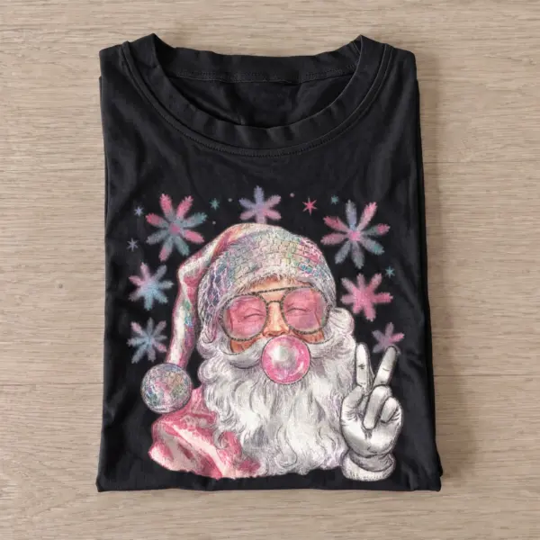Bubblegum peace santa t shirt black20bubblegum peace santa.webp