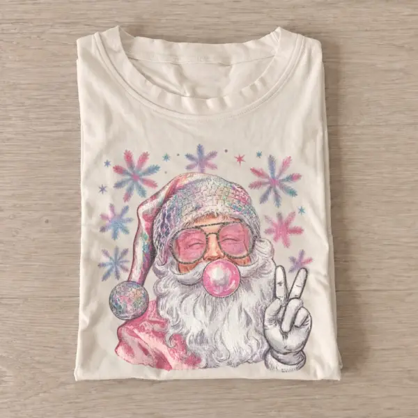 Bubblegum peace santa t shirt sand20bubblegum peace santa.webp