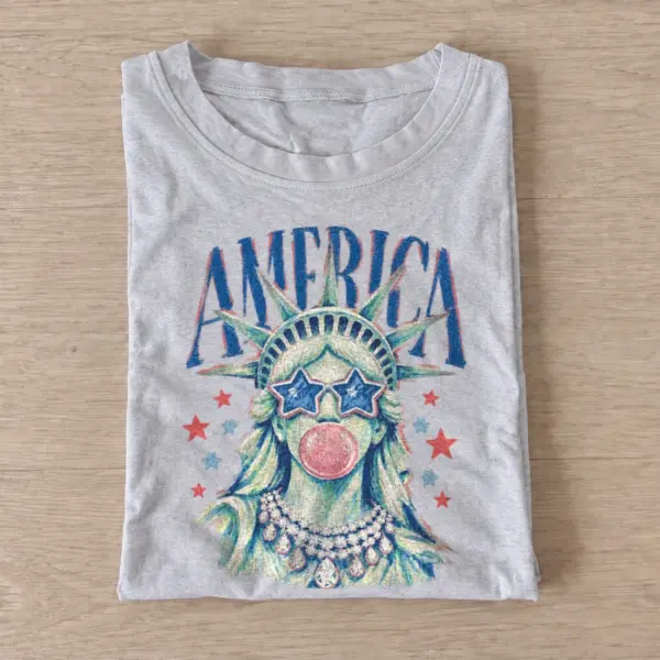 Bubblegum statue of liberty america t shirt gray20bubblegum liberty.webp