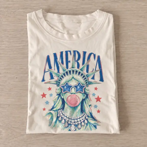 Bubblegum statue of liberty america t shirt sand20bubblegum liberty.webp