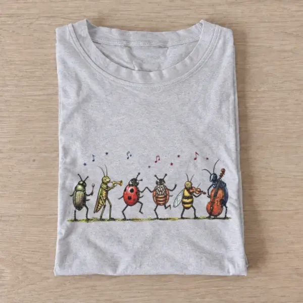 Bug parade musical insects t shirt gray20bug parade.webp