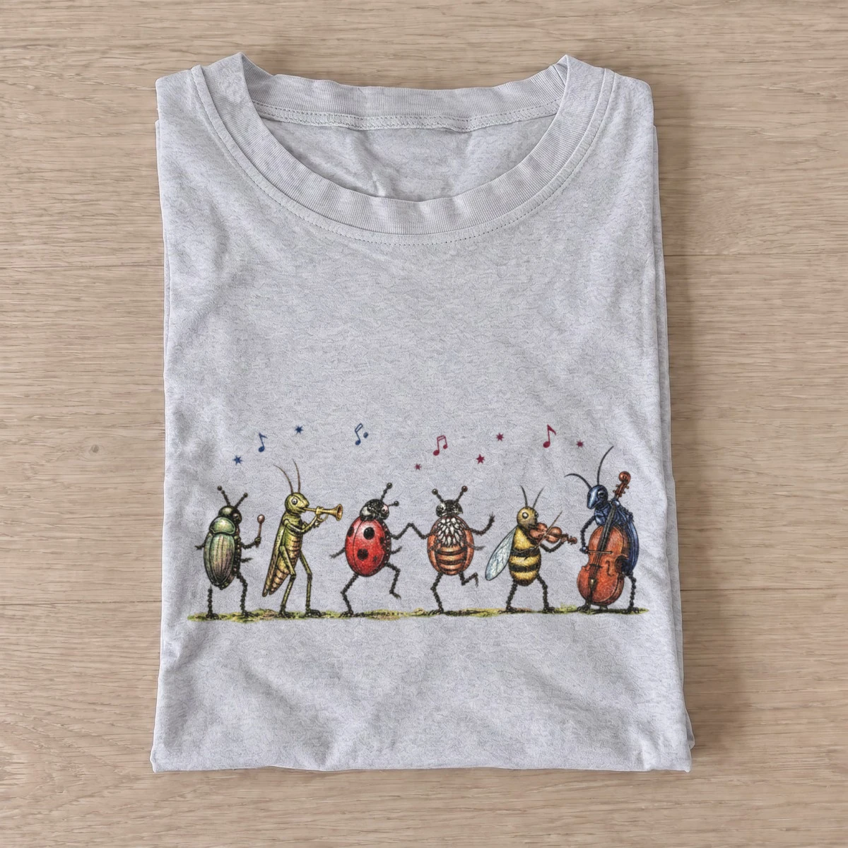 Bug parade musical insects t shirt gray20bug parade.webp
