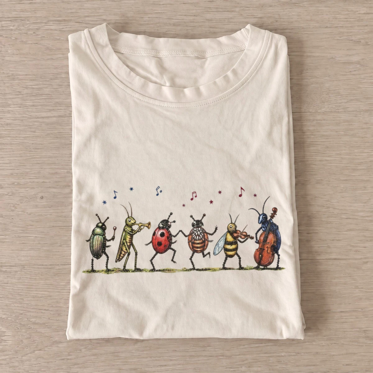 Bug parade musical insects t shirt sand20bug parade.webp