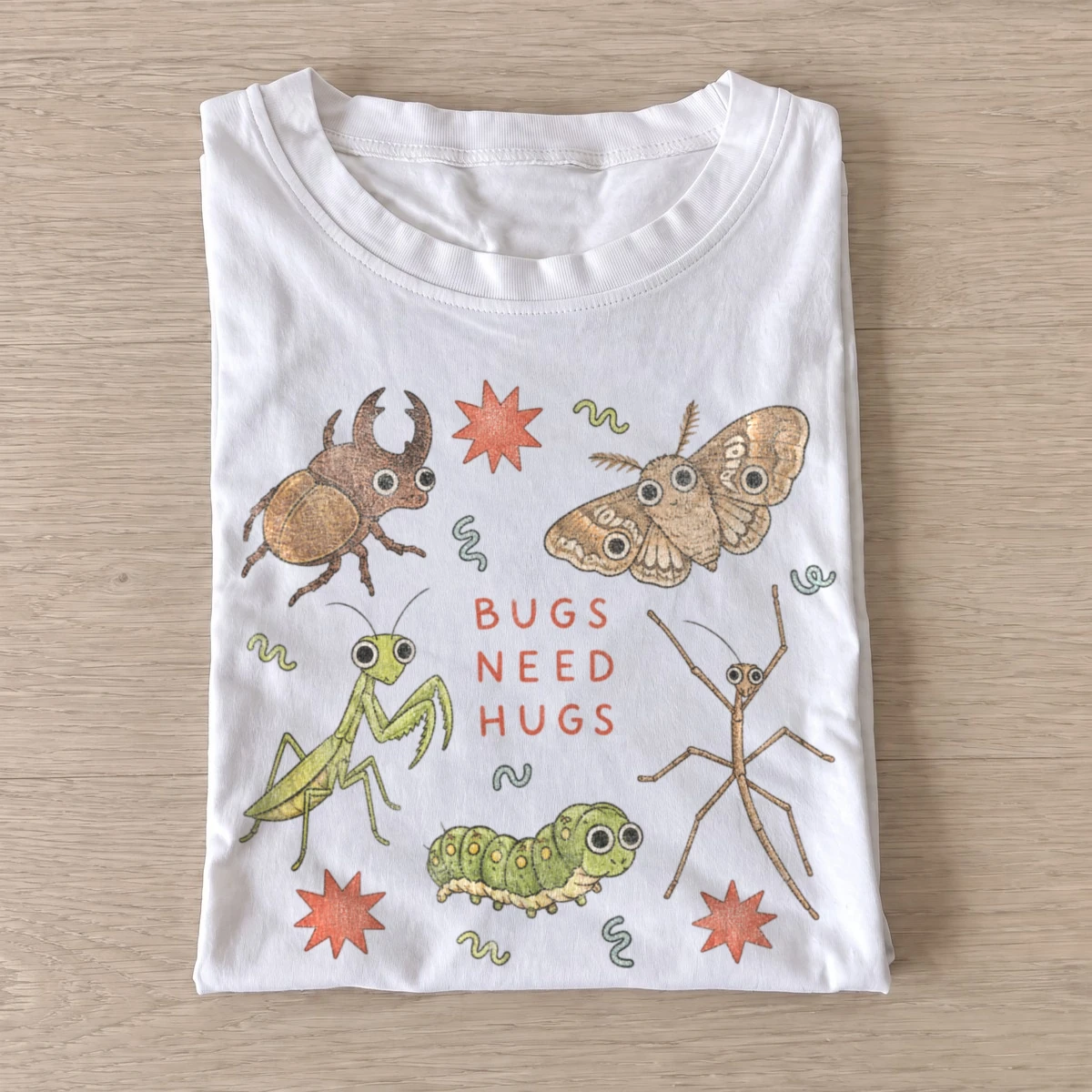 Bugs need hugs insect graphic t shirt white20bugs need hugs.webp