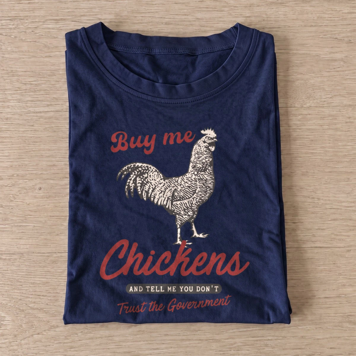 Buy me chickens t shirt navy20buy me chickens.webp