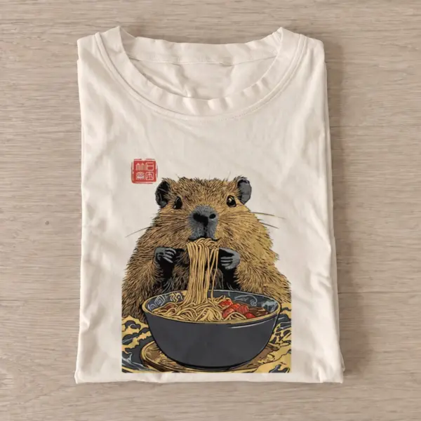 Capybara ramen bowl t shirt sand20capybara ramen bowl.webp