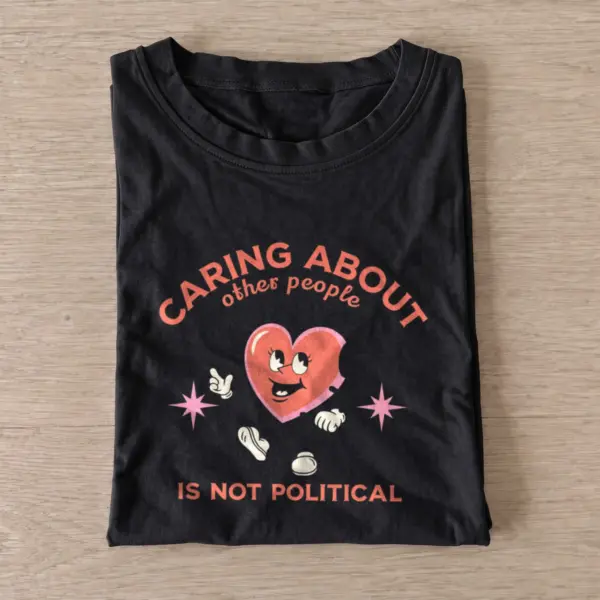 Caring heart character t shirt black20caring heart character.webp