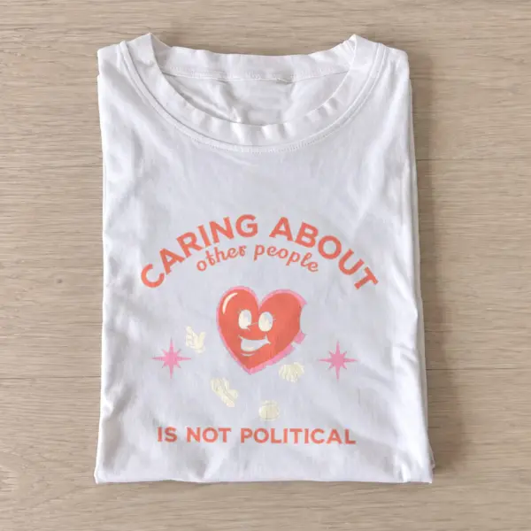 Caring heart character t shirt white20caring heart character.webp