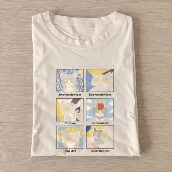 Cat art history t shirt sand20cat art history.webp