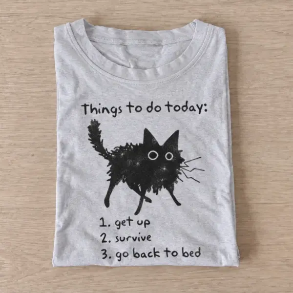 Cat daily agenda things to do today t shirt gray20cat daily agenda.webp