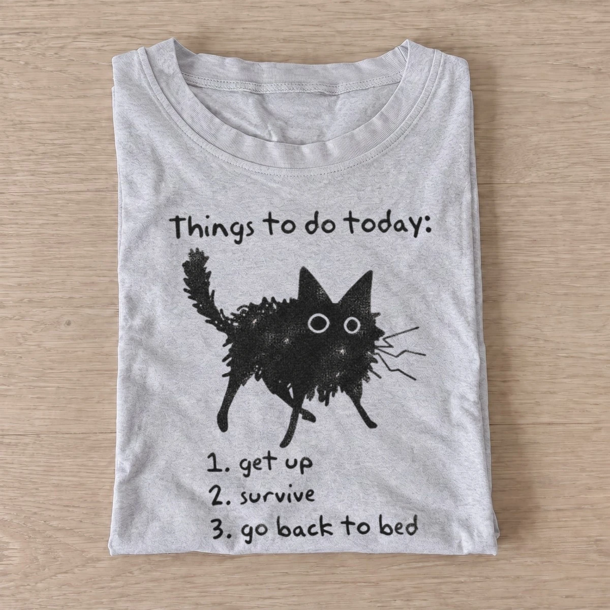 Cat daily agenda things to do today t shirt gray20cat daily agenda.webp