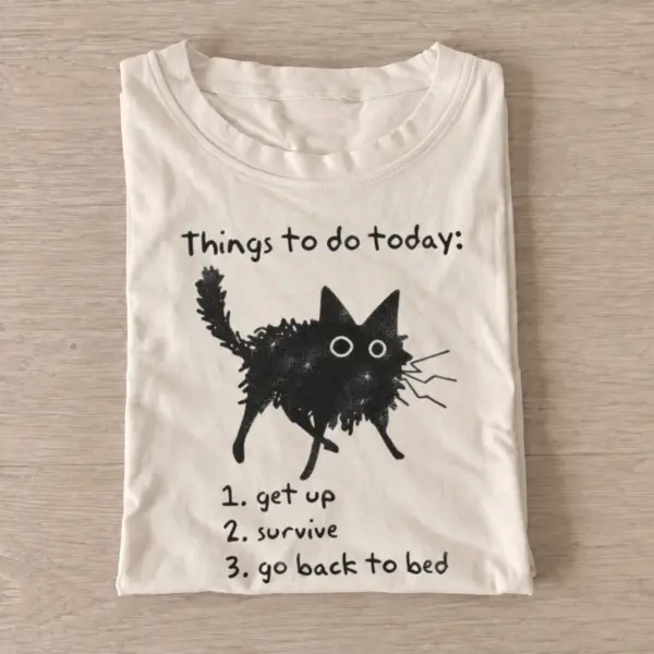 Cat daily agenda things to do today t shirt sand20cat daily agenda.webp