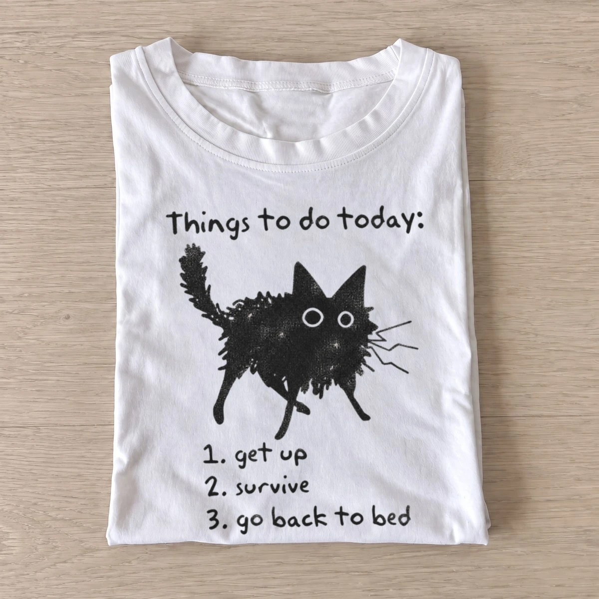Cat daily agenda things to do today t shirt white20cat daily agenda.webp