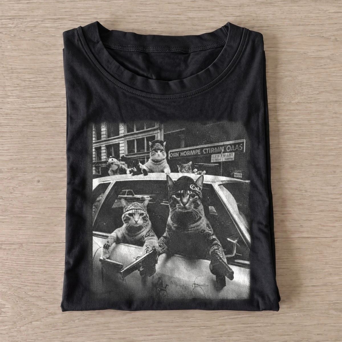 Cat taxi crew t shirt black20cat taxi crew.webp