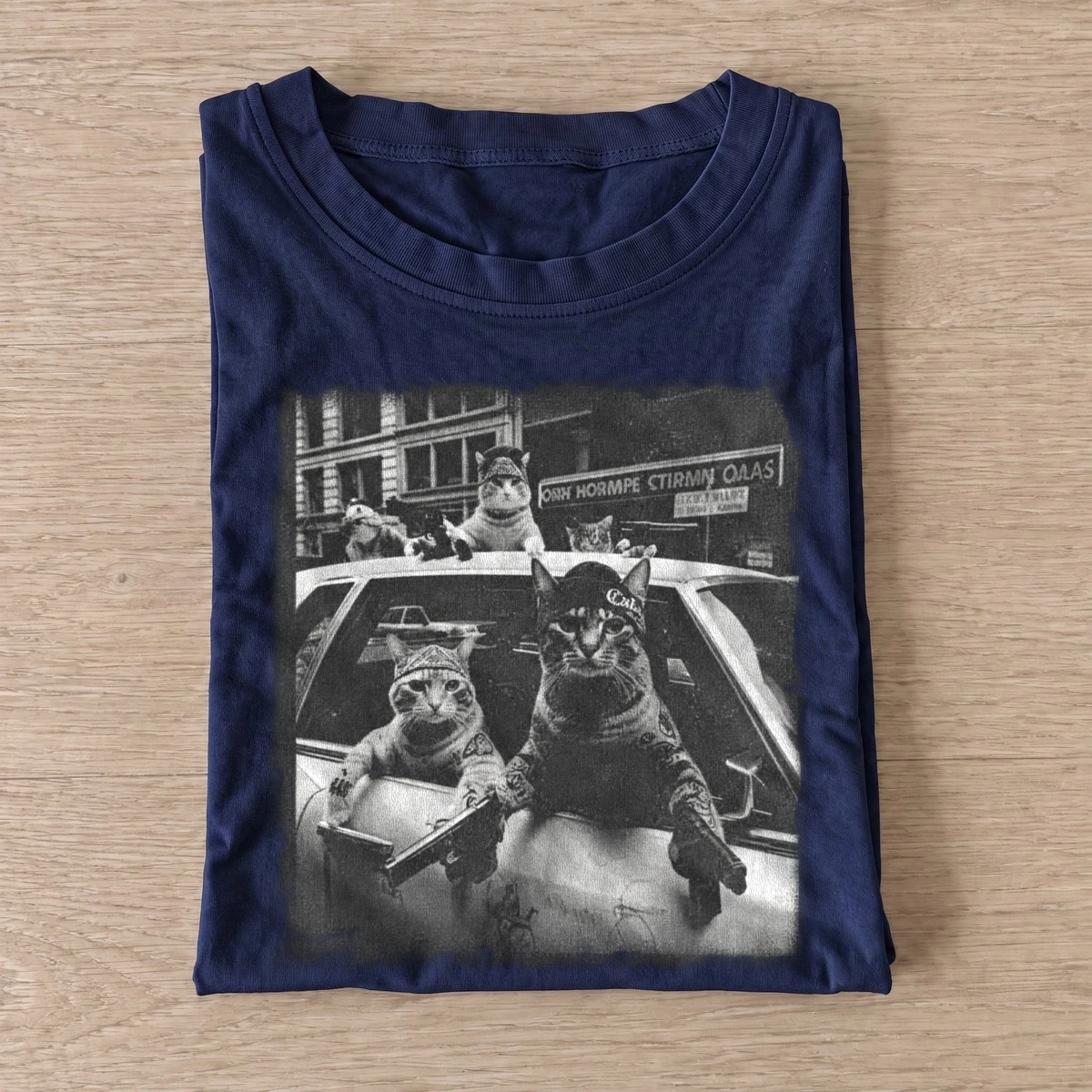 Cat taxi crew t shirt navy20cat taxi crew.webp