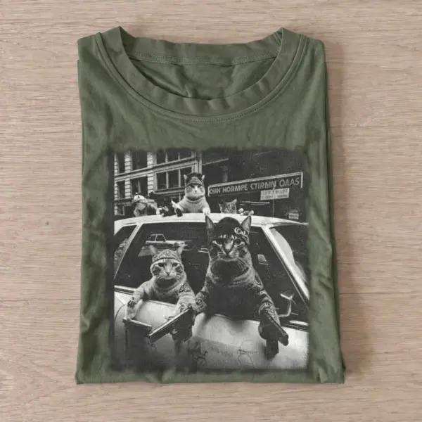 Cat taxi crew t shirt olive20cat taxi crew.webp