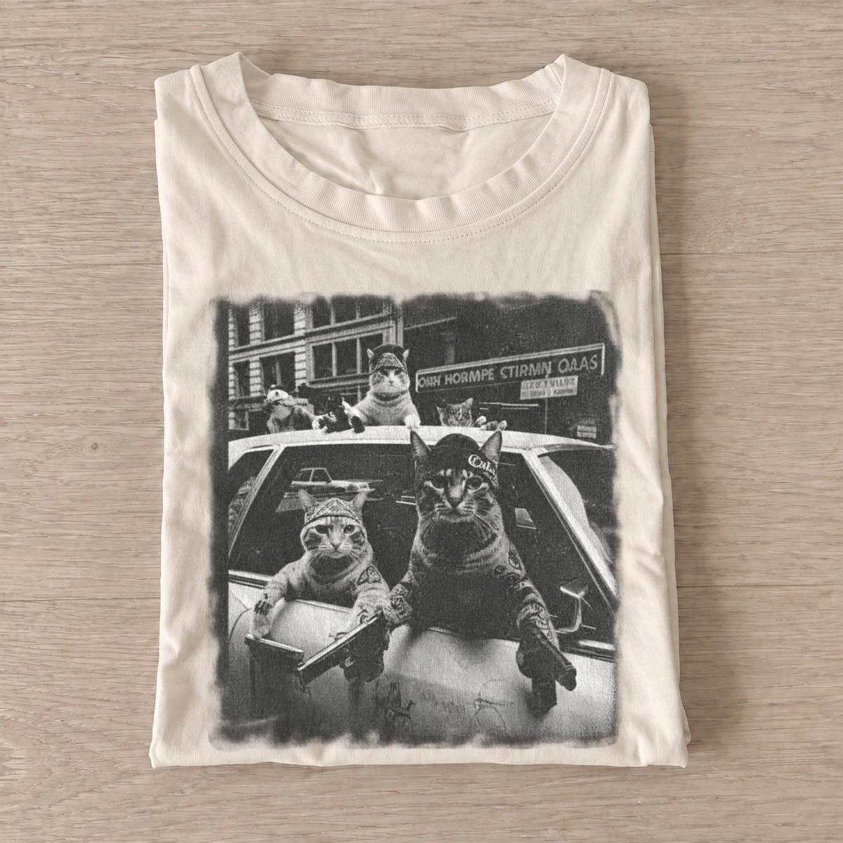 Cat taxi crew t shirt sand20cat taxi crew.webp