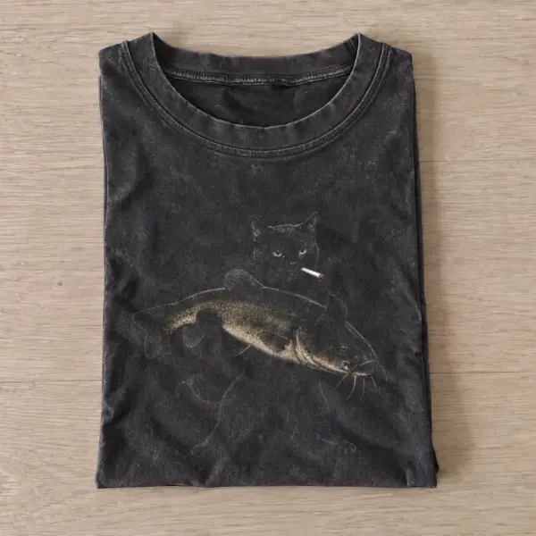 Catfish Bandit Vintage Fishing T-Shirt — graphic design