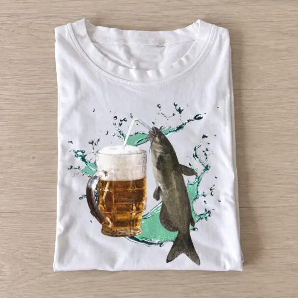 Catfish beer t shirt white20catfish20beer.webp