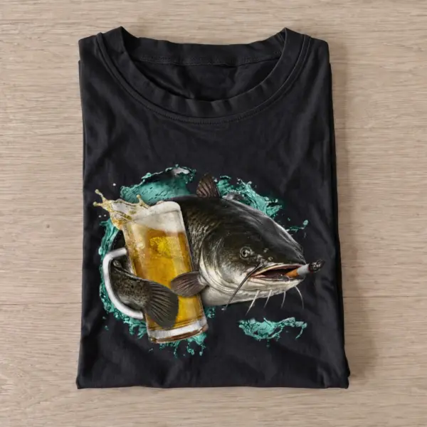Catfish cold catch t shirt black catfish cold catch