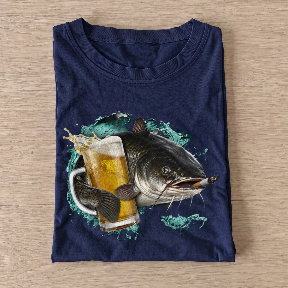 Catfish Cold Catch Fishing T-Shirt — graphic design