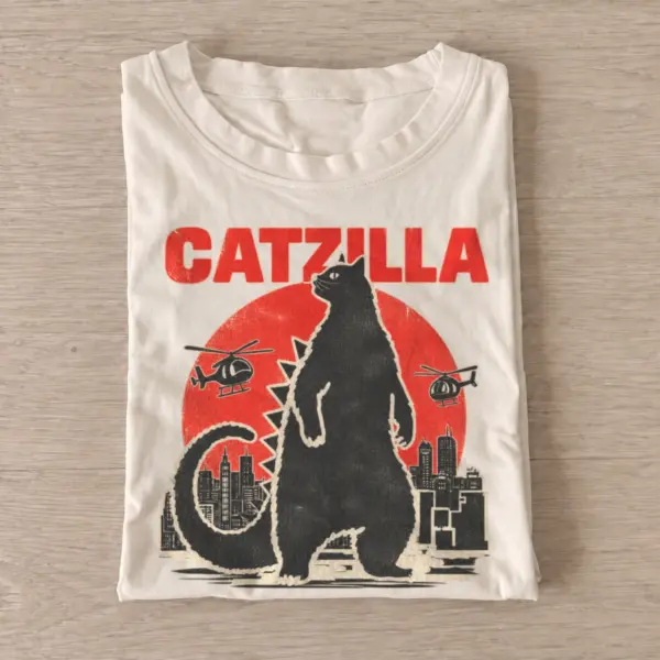 Catzilla giant cat rampage t shirt sand20giant cat rampage.webp