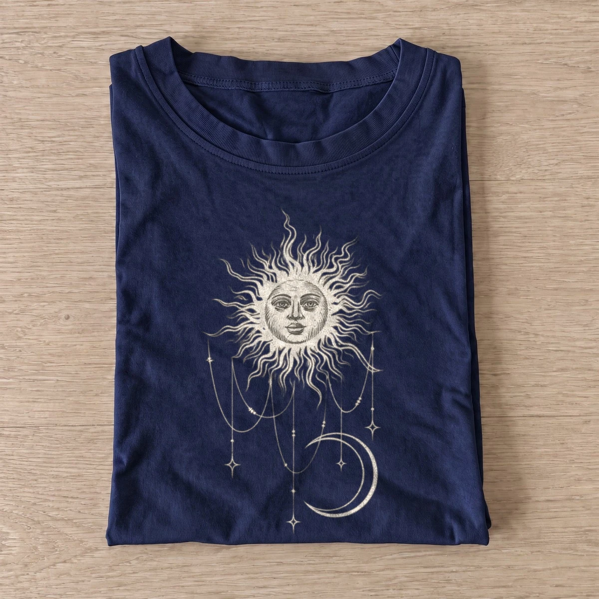 Celestial sun and moon t shirt navy20celestial sun moon.webp