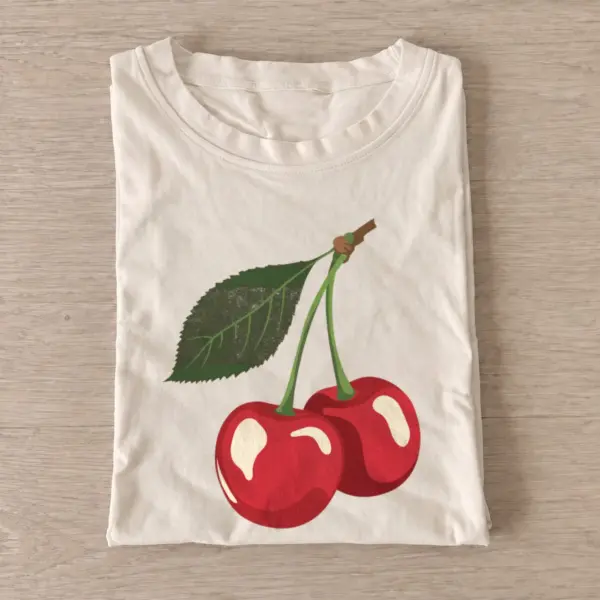 Cherry leaf pair t shirt sand20cherry leaf pair.webp