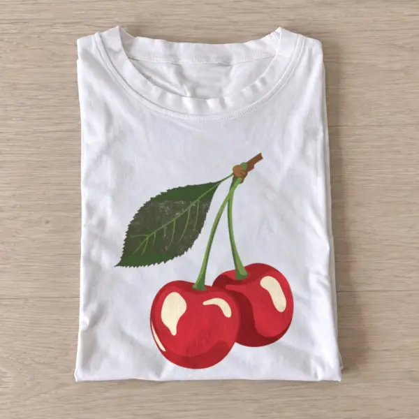 Cherry leaf pair t shirt white20cherry leaf pair.webp