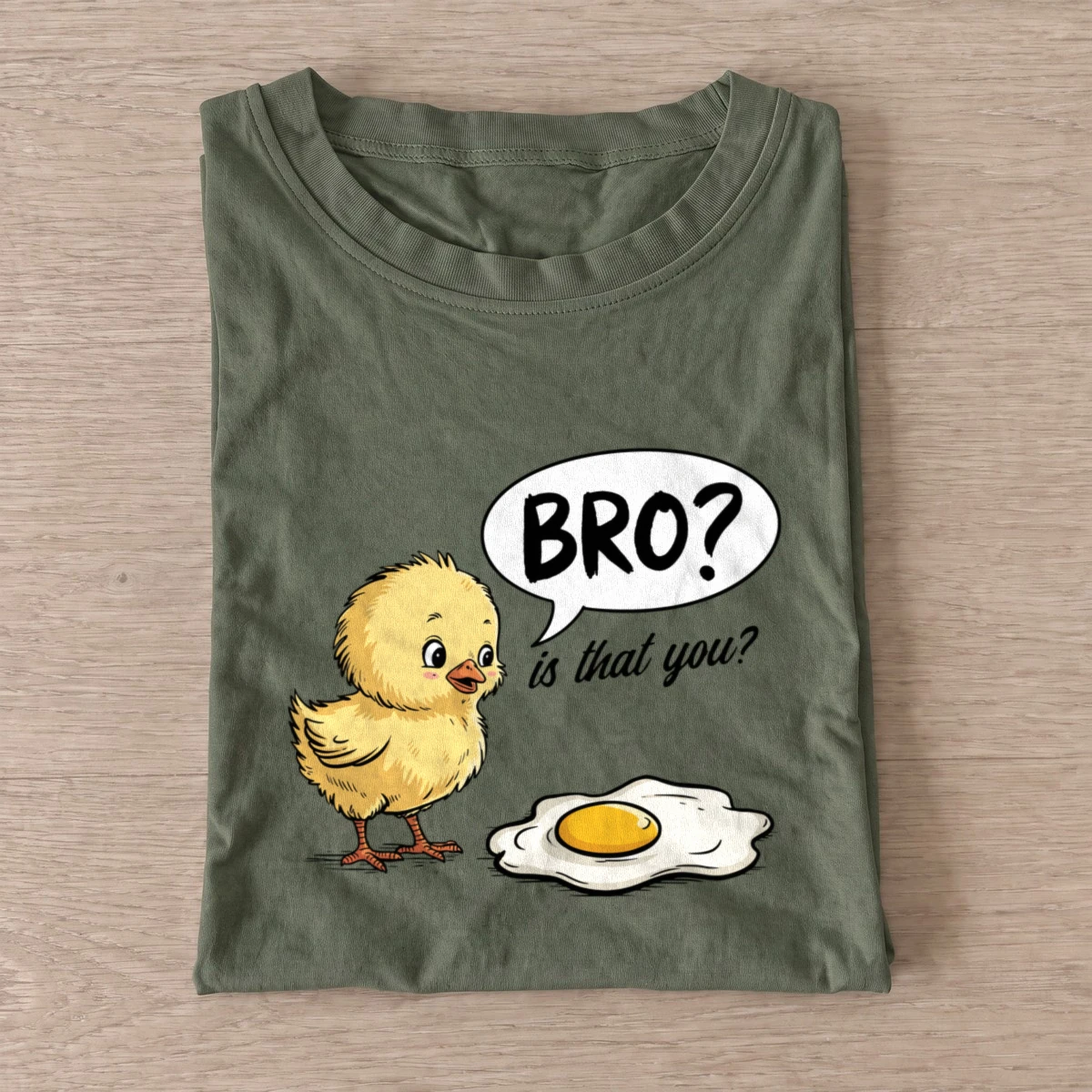 Chick fried egg t shirt olive20chick fried egg.webp