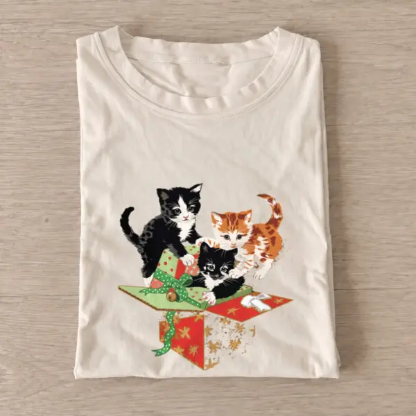 Christmas gift kittens t shirt sand20christmas gift kittens.webp