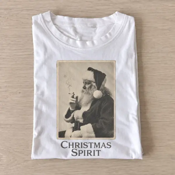 Christmas spirit santa portrait t shirt white20christmas spirit portrait.webp