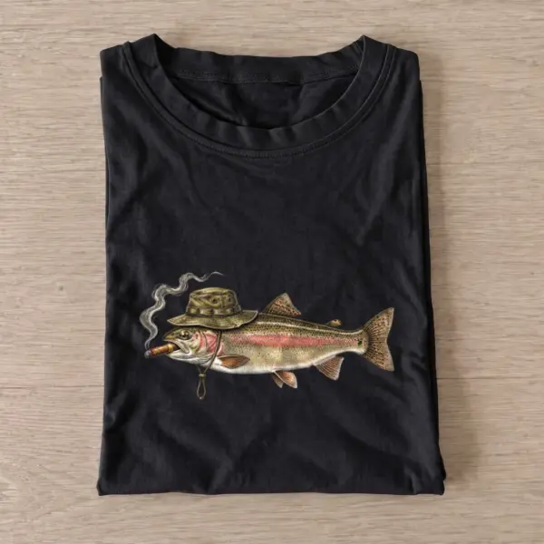 Cigar trout t shirt black20cigar20trout.webp