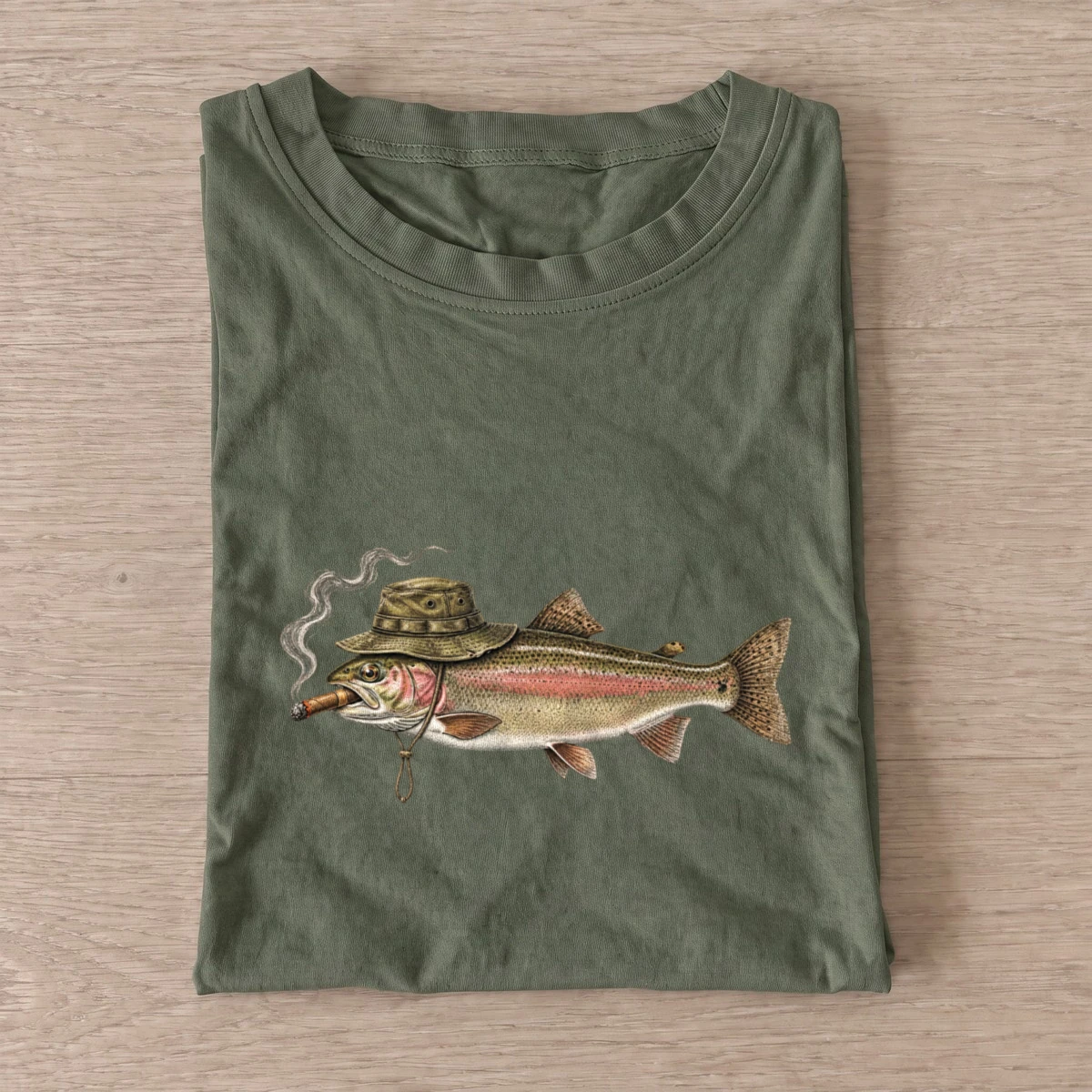 Cigar trout t shirt olive20cigar20trout.webp