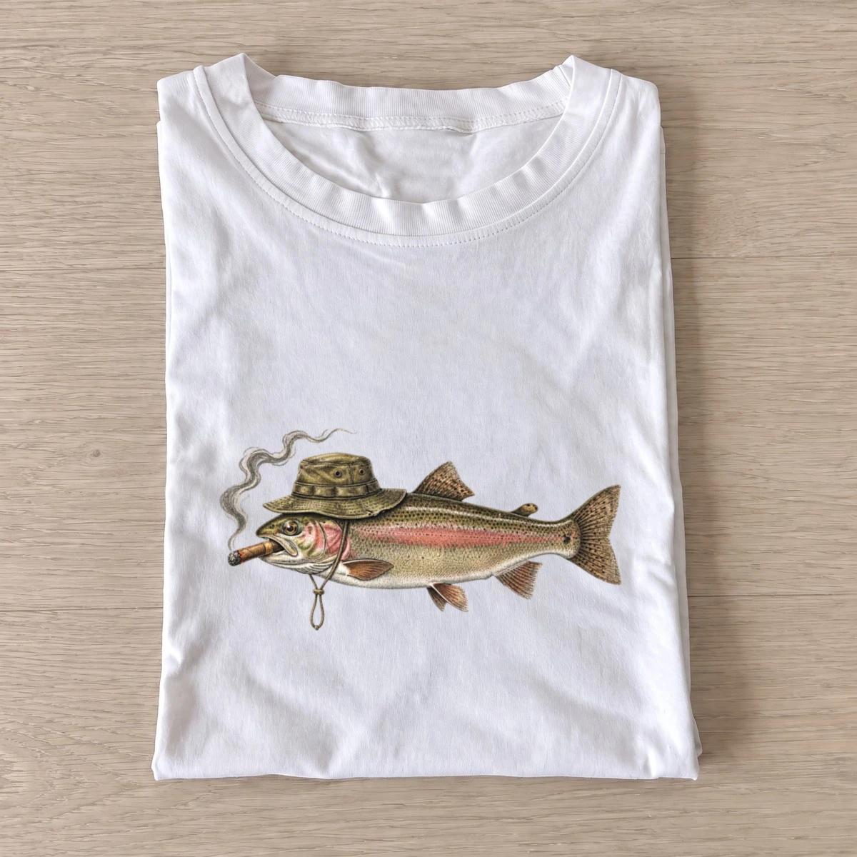 Cigar trout t shirt white20cigar20trout.webp