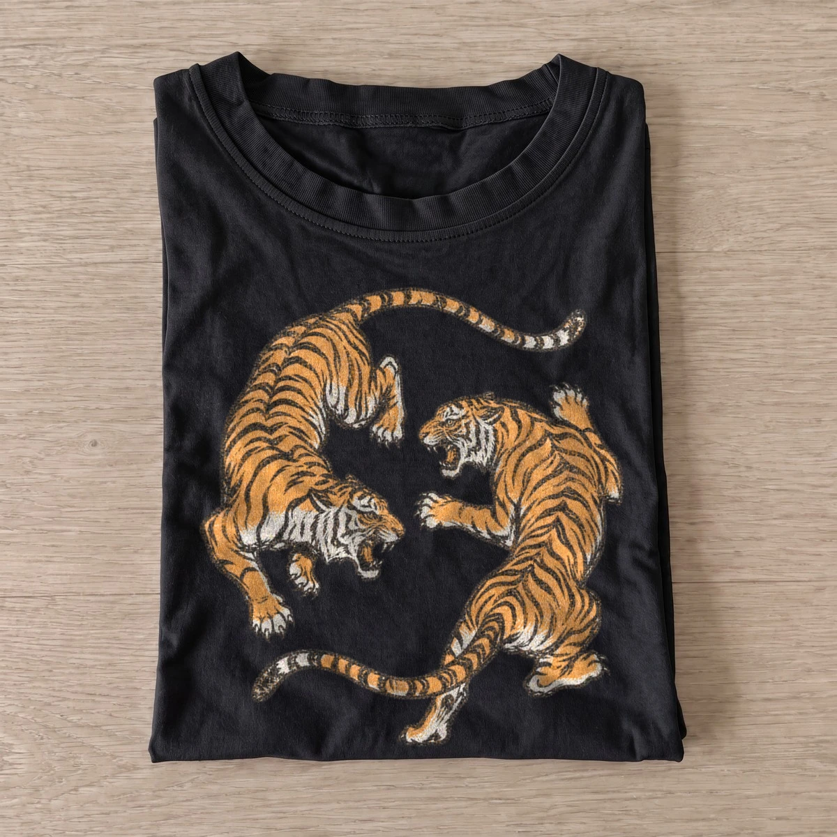 Circling tigers t shirt black20circling tigers.webp