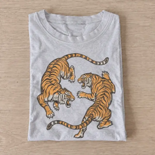 Circling tigers t shirt gray20circling tigers.webp