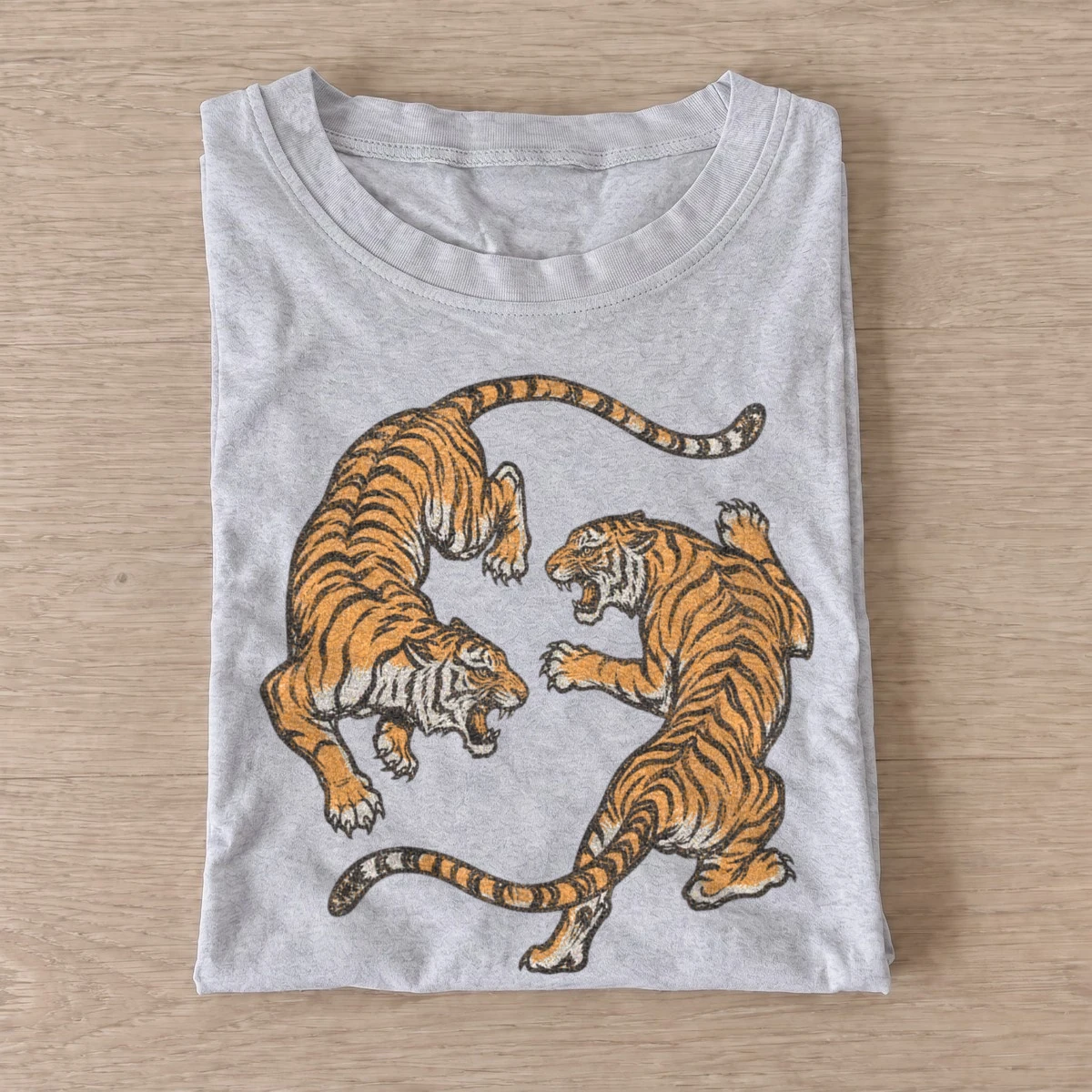 Circling tigers t shirt gray20circling tigers.webp