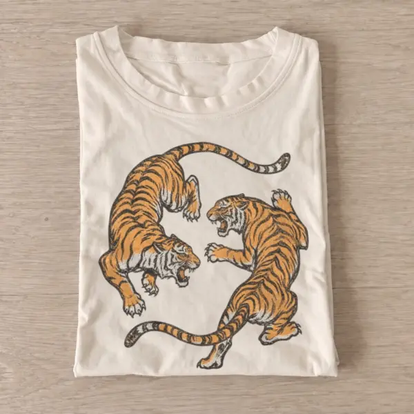 Circling tigers t shirt sand20circling tigers.webp