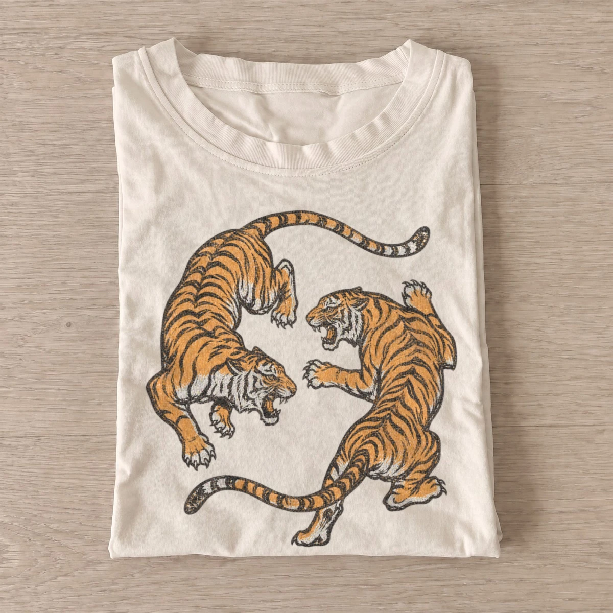Circling tigers t shirt sand20circling tigers.webp